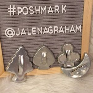 Aluminum cookie cutters vintage